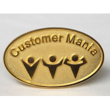 Pintura de oro Custom Metal Pin Badges